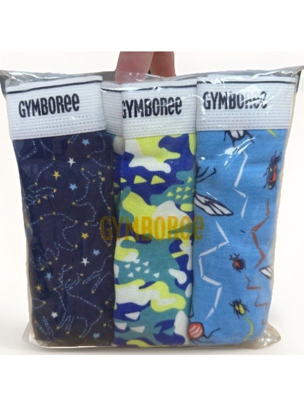 Gymboree Boy's Briefs Underwear 3-Pack size 5-6 100% Cotton Bugs/Constellations